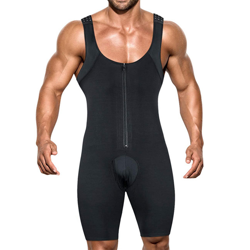 Shapewear Bodysuit Firm - メンズシェイプウェアボディスーツフルボディシェイパーコンプレッションスリミングスーツ通気性ジッパーコルセットバットリフターレッグおなかコントロールベルト