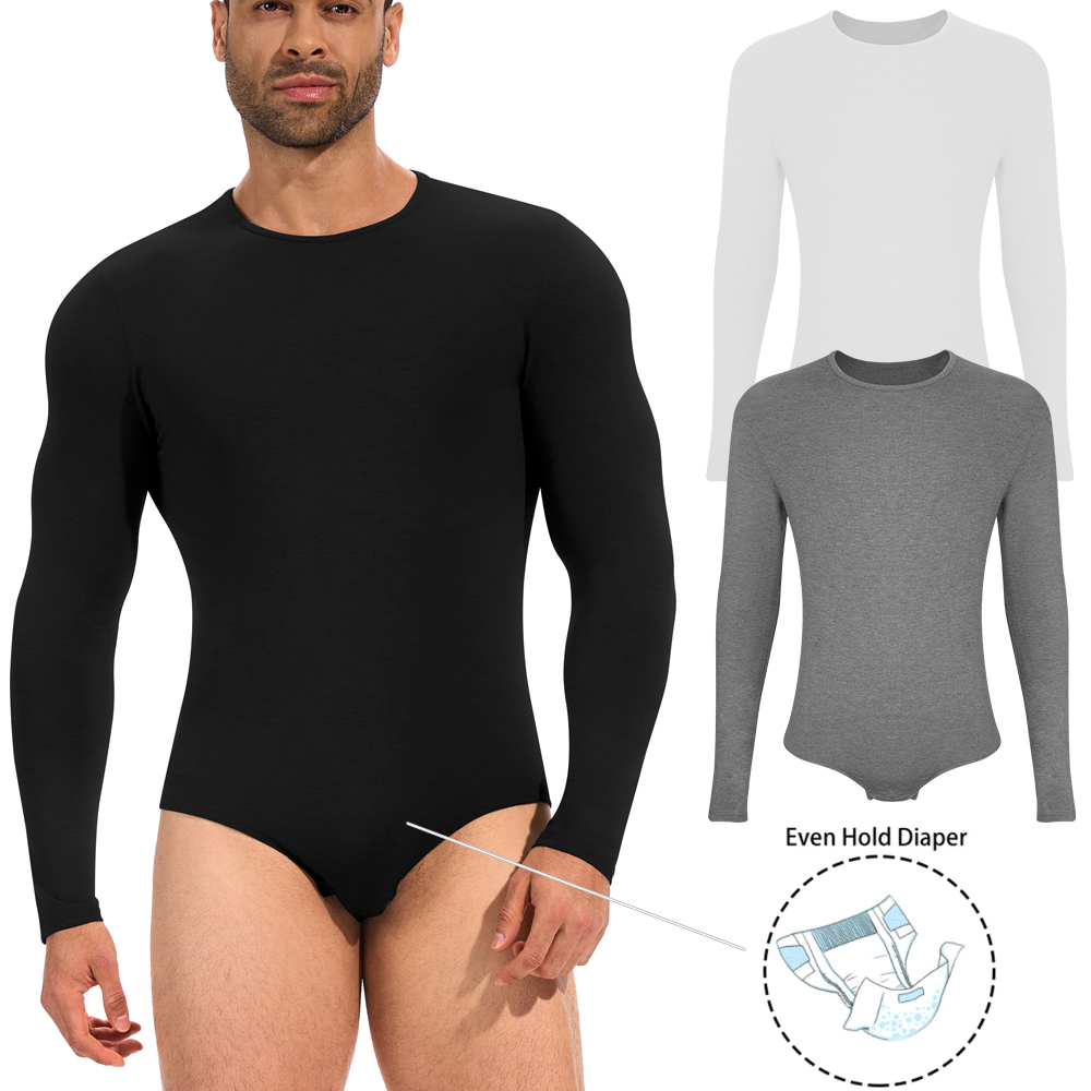 Shapewear Bodysuit Firm - メンズ長袖ボディスーツ全身シェイパーロンパースパジャマウエストトレーナー痩身シェイプウェアおなかコントロール下着アンダーシャツ