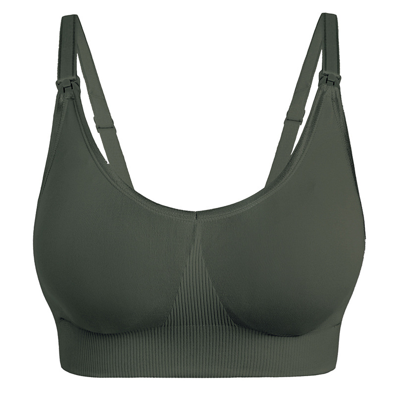 快適な着心地で、パッドを取り外し可能な、シームレスでワイヤー - Nursing Bra Sleep のレビューと価格