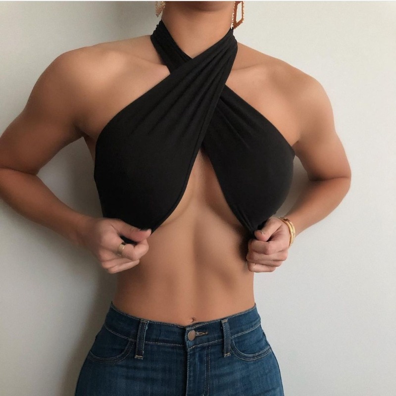春の新作レディースTシャツ レディース無地セクシーで多用途な - Strapless Bra Backless のレビューと価格